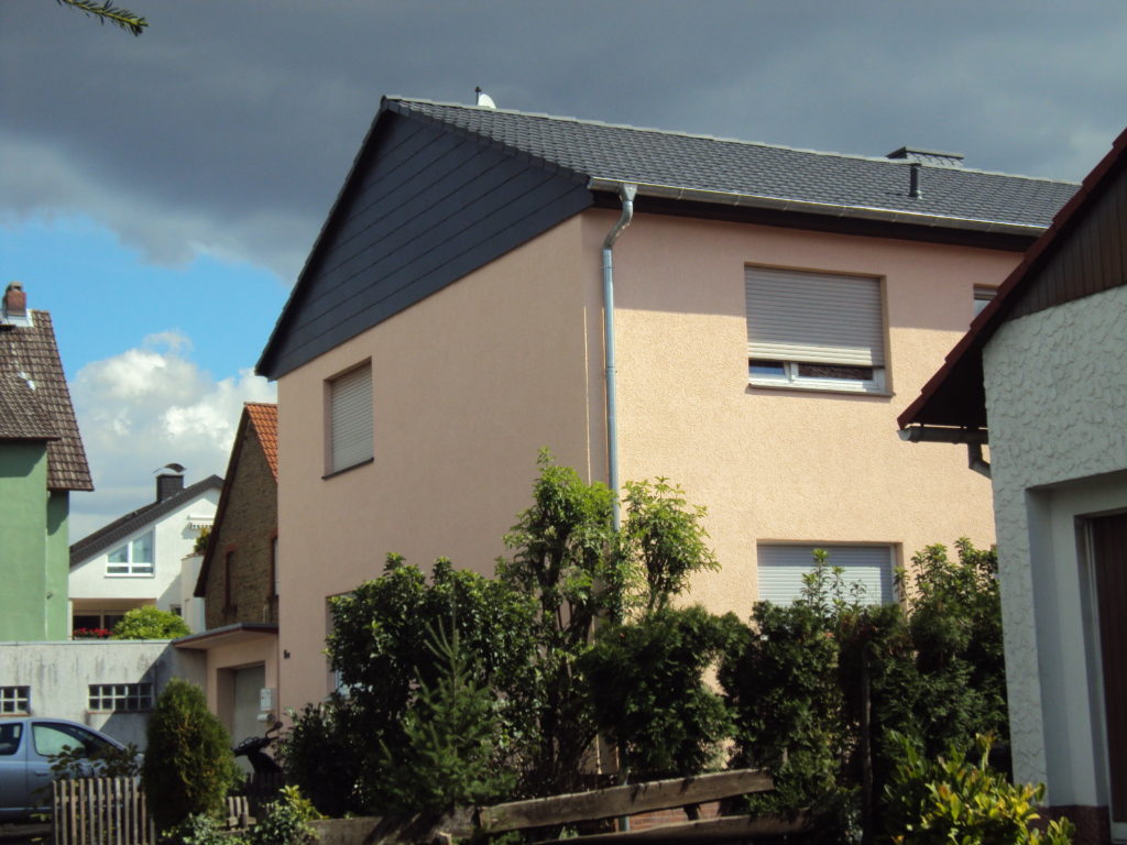 Fassadenverkleidung mit Schiefer