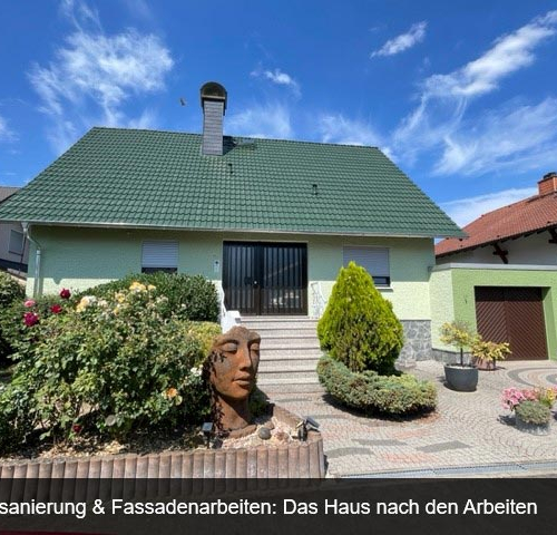 Dachbeschichtung und Malerarbeiten, Einfamilienhaus