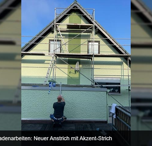 Dachbeschichtung und Malerarbeiten, Einfamilienhaus