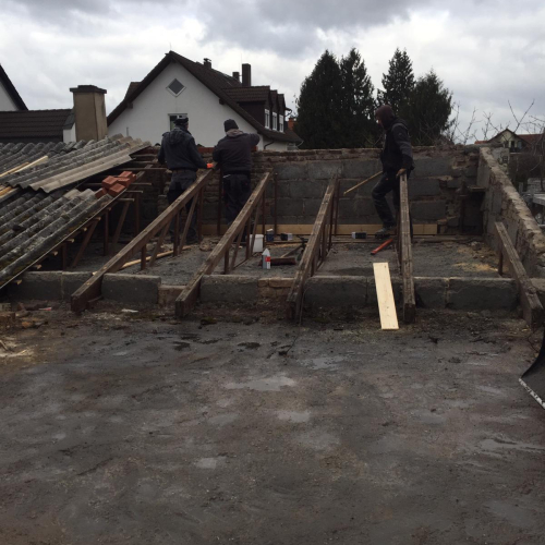 160m² Asbest Wellplatten Eternit Dachsanierung