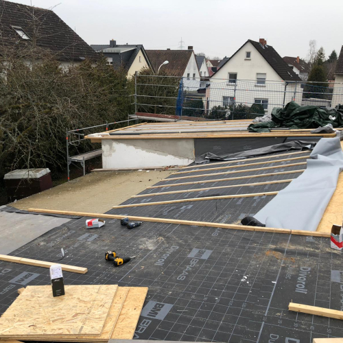 160m² Asbest Wellplatten Eternit Dachsanierung