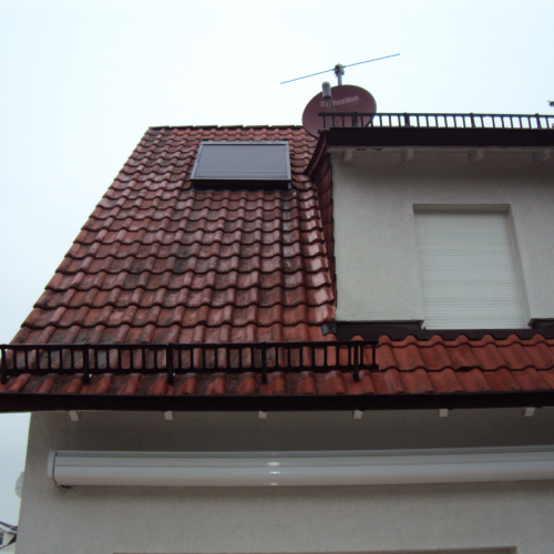 Reinigung und Beschichtung 25 Jahre alter Tondachziegel