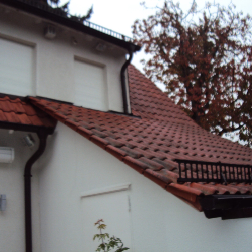 Reinigung und Beschichtung 25 Jahre alter Tondachziegel