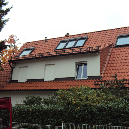 Reinigung und Beschichtung 25 Jahre alter Tondachziegel