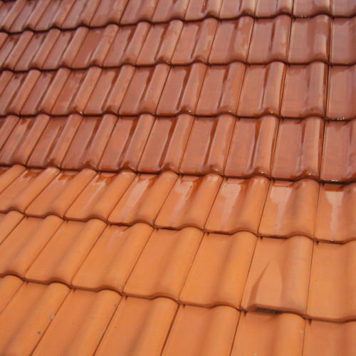 Reinigung und Beschichtung 25 Jahre alter Tondachziegel