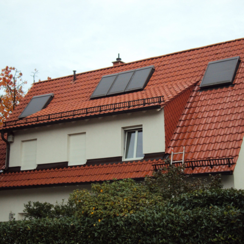 Reinigung und Beschichtung 25 Jahre alter Tondachziegel