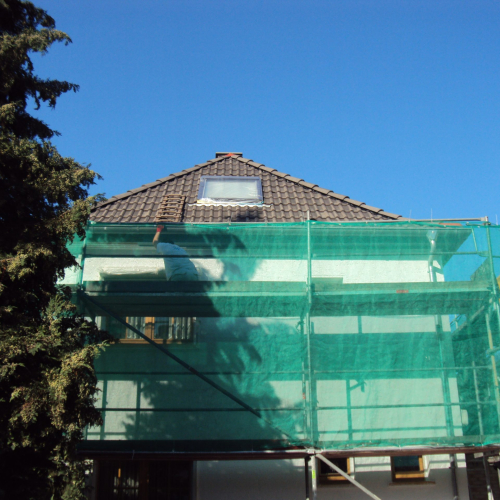 Dachbeschichtung in Ziegelrot