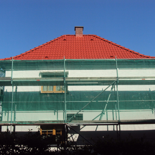 Dachbeschichtung in Ziegelrot