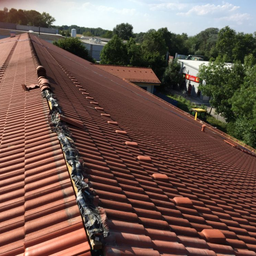 Dachreinigung und Beschichtung bei Lidl Ingolstadt