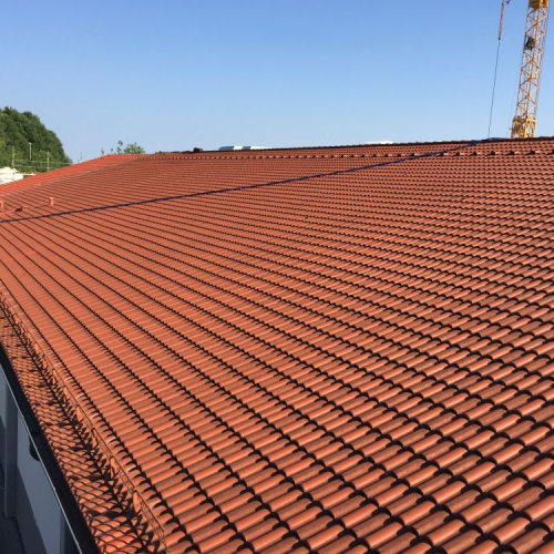 Dachreinigung und Beschichtung bei Lidl Ingolstadt