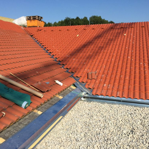 Dachreinigung und Beschichtung bei Lidl Ingolstadt