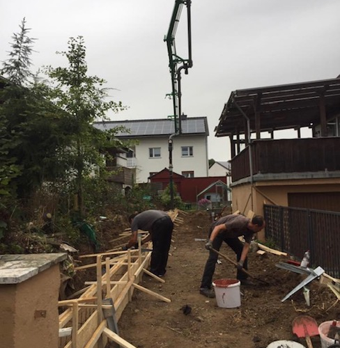 Baumfäller-Erdarbeiten-Gartenarbeit-Stützmauer errichten