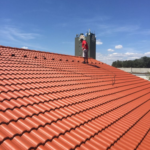 Dachreinigung und Beschichtung bei Lidl Ingolstadt