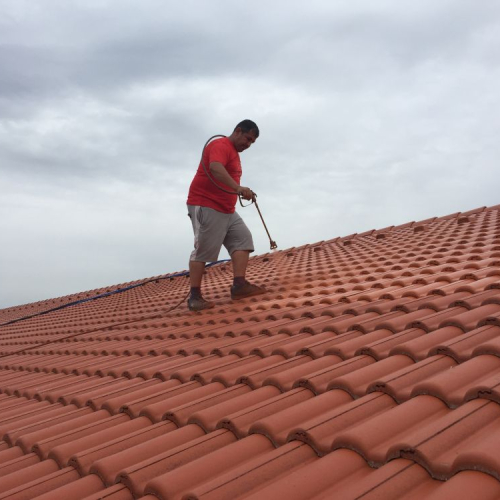 Dachreinigung und Beschichtung bei Lidl Ingolstadt