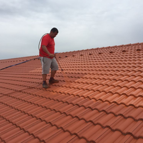 Dachreinigung und Beschichtung bei Lidl Ingolstadt