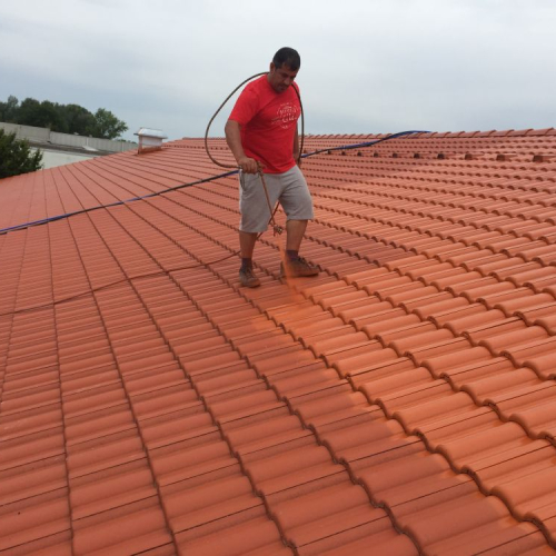 Dachreinigung und Beschichtung bei Lidl Ingolstadt