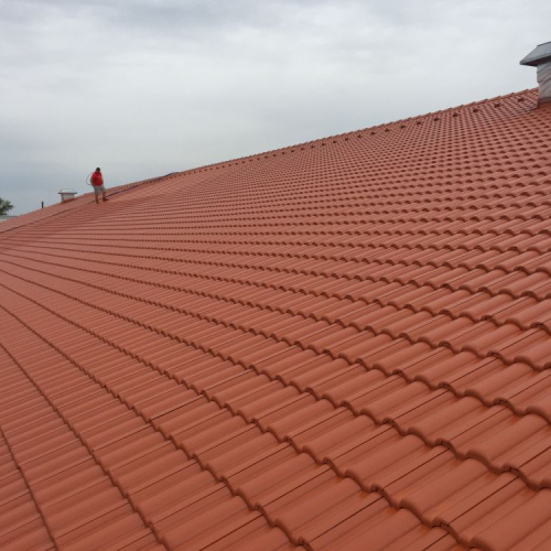 Dachreinigung und Beschichtung bei Lidl Ingolstadt