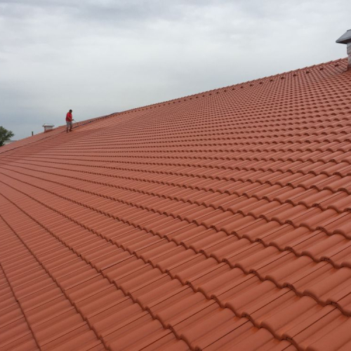 Dachreinigung und Beschichtung bei Lidl Ingolstadt