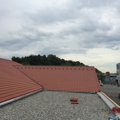 Dachreinigung und Beschichtung bei Lidl Ingolstadt