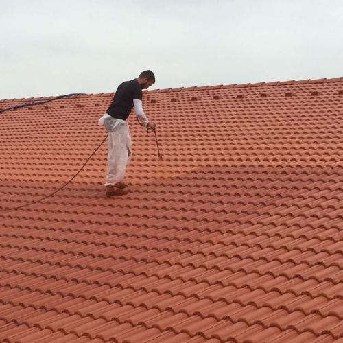 Dachreinigung und Beschichtung bei Lidl Ingolstadt