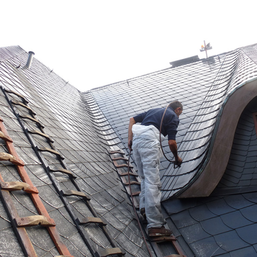 Sanierung eines Kunstschieferdaches