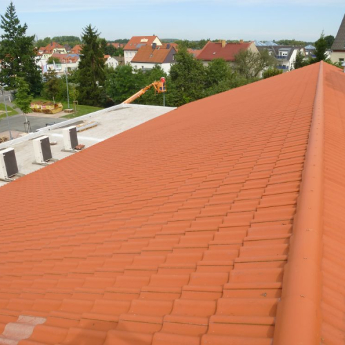 Dachreinigung und Beschichtung bei Lidl in Leipzig