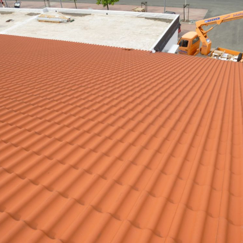 Dachreinigung und Beschichtung bei Lidl in Leipzig