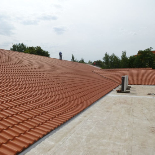 Dachreinigung und Beschichtung bei Lidl in Leipzig