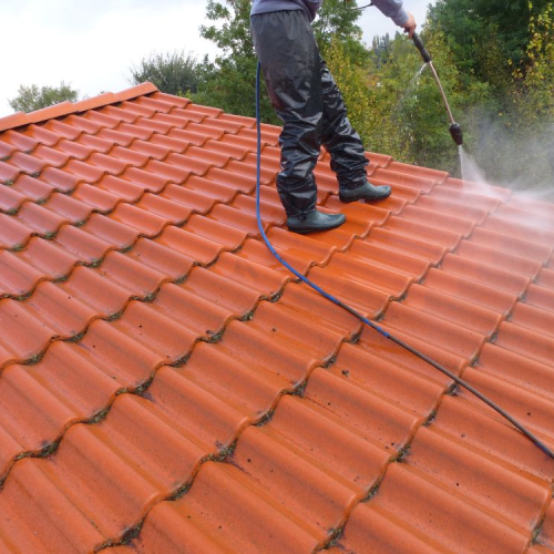 Dachreinigung und Beschichtung bei Lidl in Leipzig