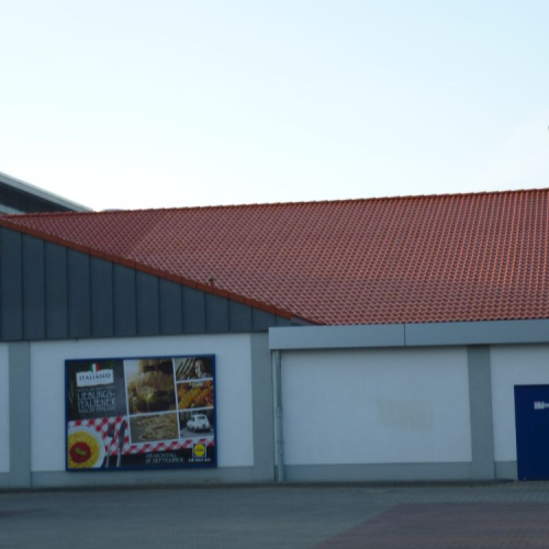 Dachreinigung und Beschichtung bei Lidl in Leipzig