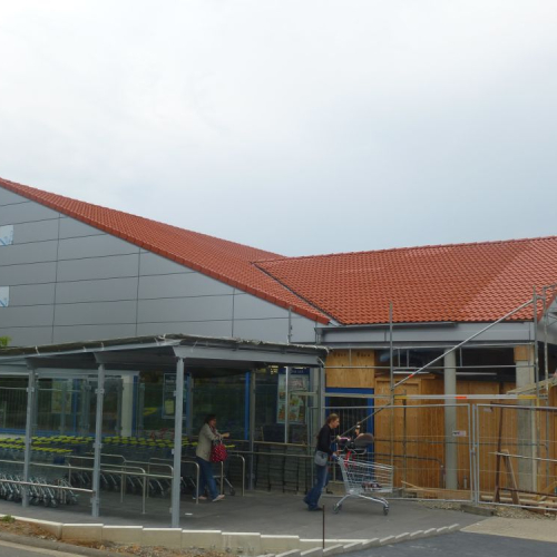 Gewerbeobjekt „Lidl“ gereinigt und beschichtet