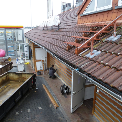 Dachbeschichtung in Bergheim bei McDonald's