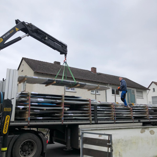 160m² Asbest Wellplatten Eternit Dachsanierung