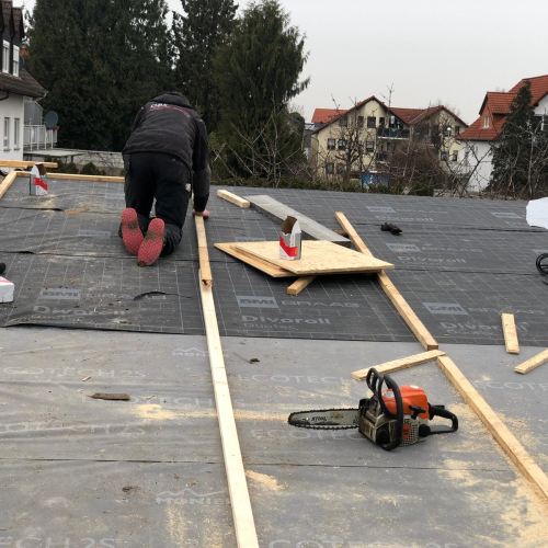 160m² Asbest Wellplatten Eternit Dachsanierung