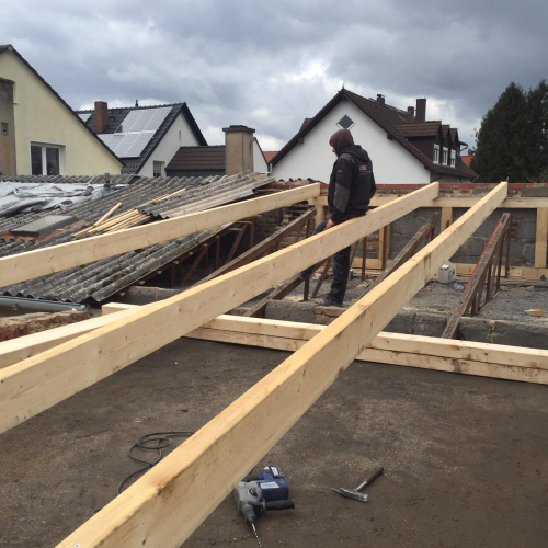 160m² Asbest Wellplatten Eternit Dachsanierung