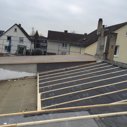 160m² Asbest Wellplatten Eternit Dachsanierung