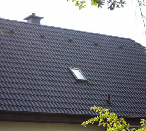 Dachreinigung und Dachbeschichtung Anthrazit