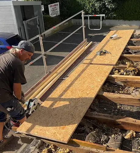 Flachdachsanierung mit Dämmung