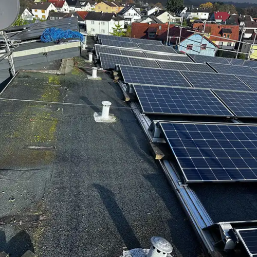 Sanierung eines Flachdachs mit 6° Gefälle in Hanau