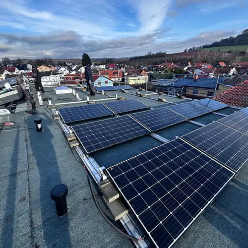 Sanierung eines Flachdachs mit 6° Gefälle in Hanau