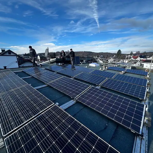 Sanierung eines Flachdachs mit 6° Gefälle in Hanau