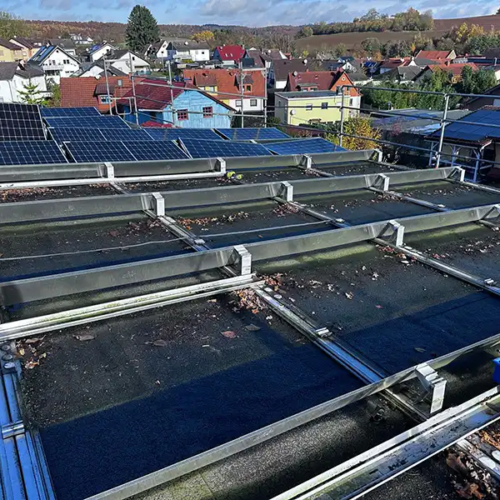 Sanierung eines Flachdachs mit 6° Gefälle in Hanau