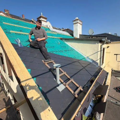 160m² Asbest Faserzement /Kunstschieferplatten Sanierung