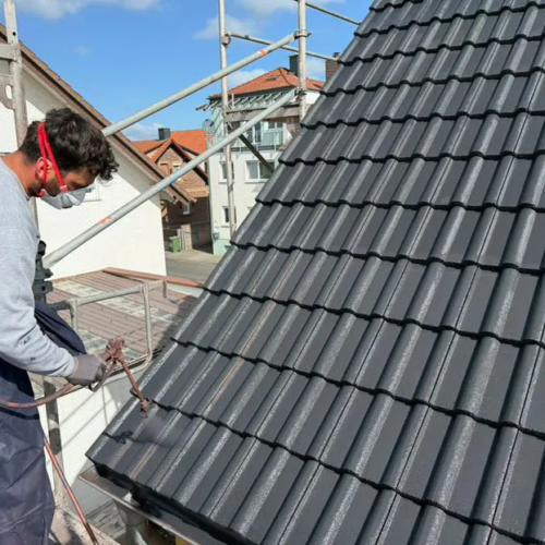 180m² Beton Pfannen anthrazit NANO-TOP
