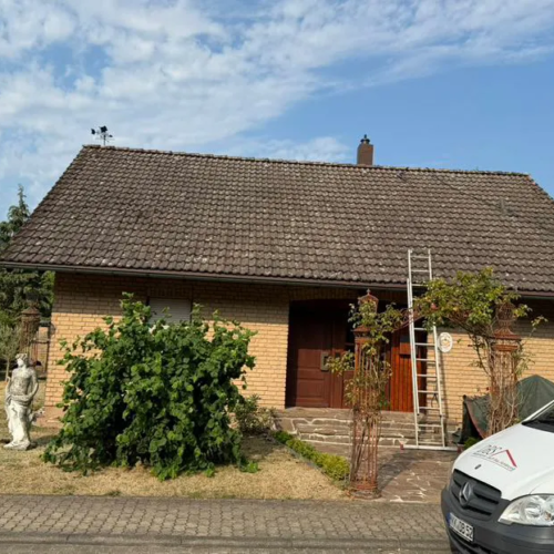 180m² Dachreinigung und NANO-TOP Premium Beschichtung in altfarben