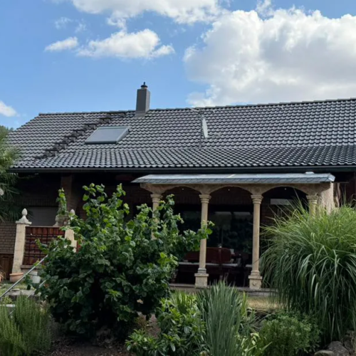 180m² Dachreinigung und NANO-TOP Premium Beschichtung in altfarben