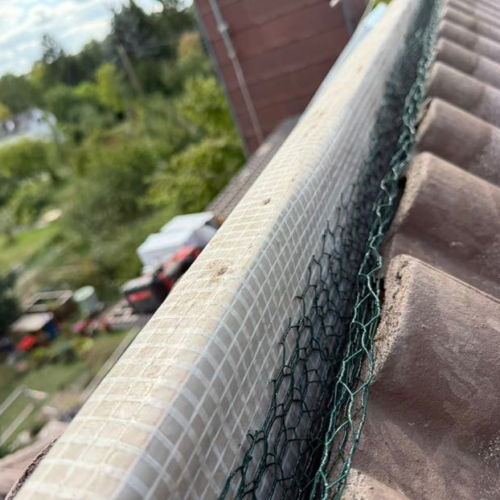 215m² dunkelbraun - Reinigung und Beschichtung NANO-TOP - Marderschaden