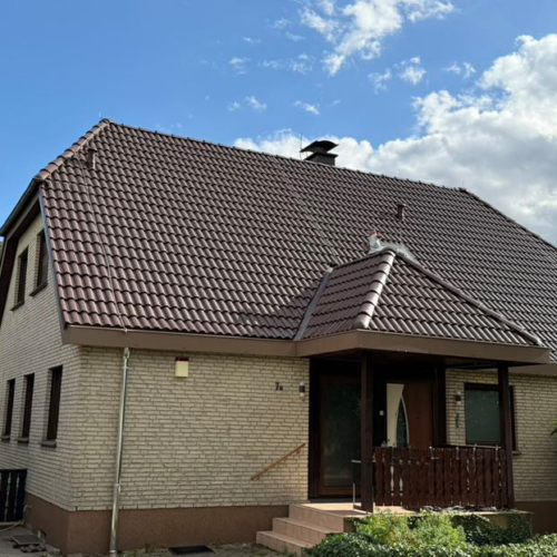 215m² dunkelbraun - Reinigung und Beschichtung NANO-TOP - Marderschaden